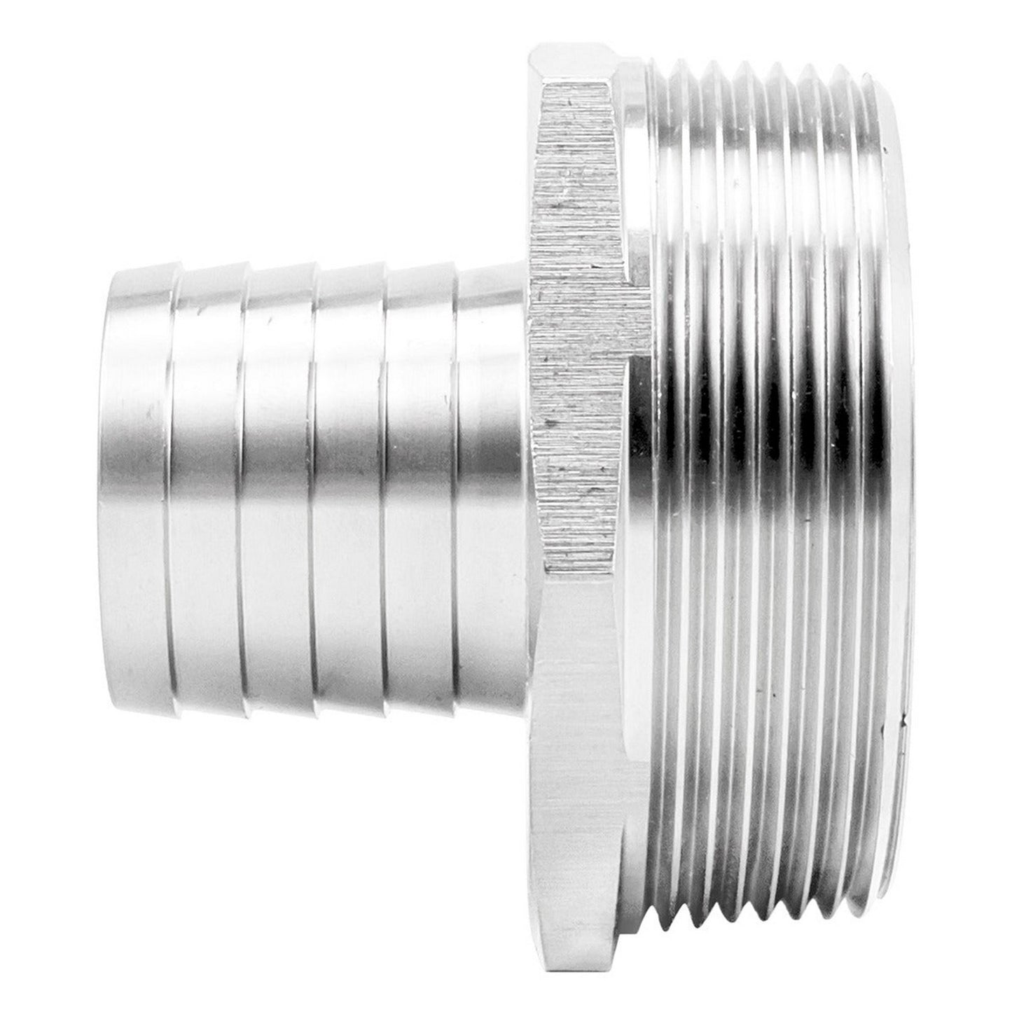 Stainless Steel Fitting - 2" Male NPT X 1 1/4" OD Barb