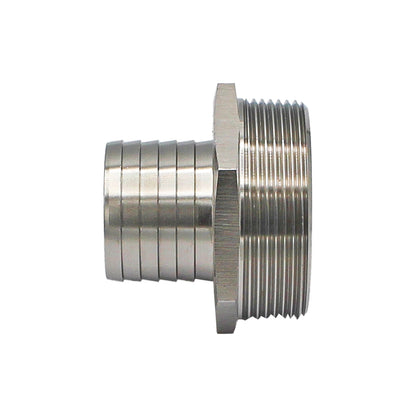 Stainless Steel Fitting - 2" Male NPT X 1 1/2" OD Barb