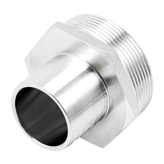 Stainless Steel Fitting - 2" Male NPT X 1 1/2" OD Barb