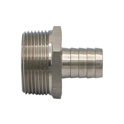 Stainless Steel Fitting - 1 1/4" Male NPT X 3/4" OD Barb