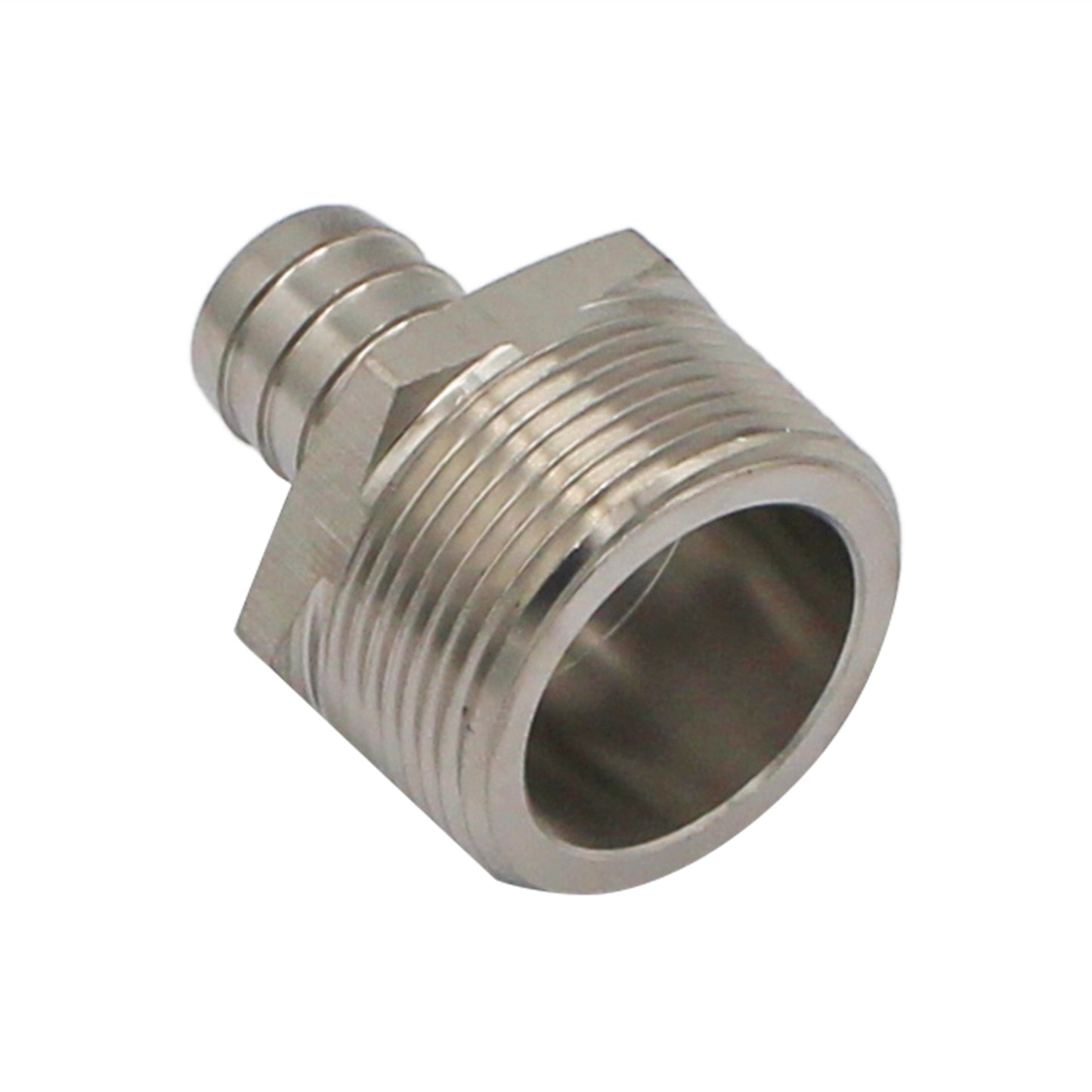 Stainless Steel Fitting - 1 1/4" Male NPT X 3/4" OD Barb