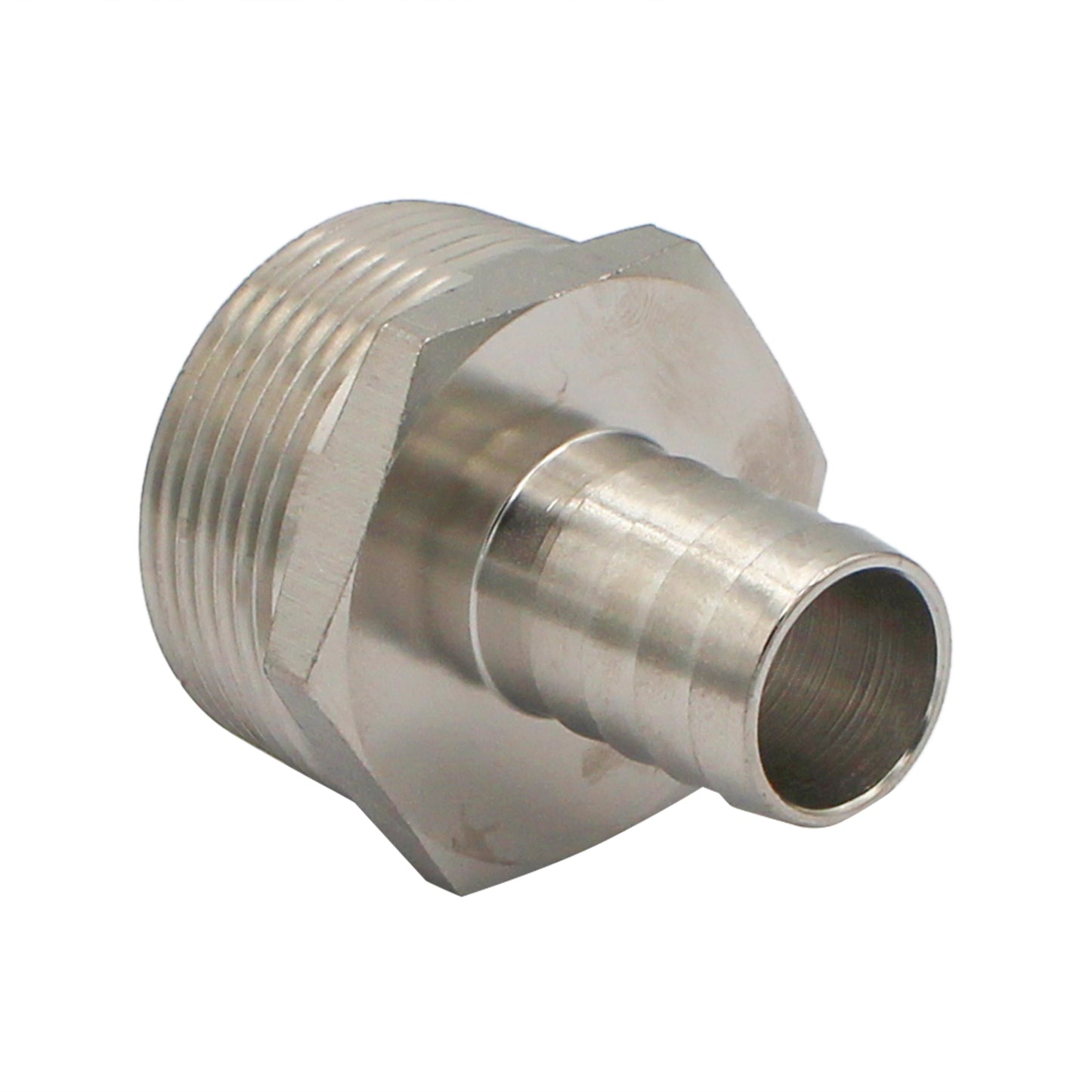Stainless Steel Fitting - 1 1/4" Male NPT X 3/4" OD Barb