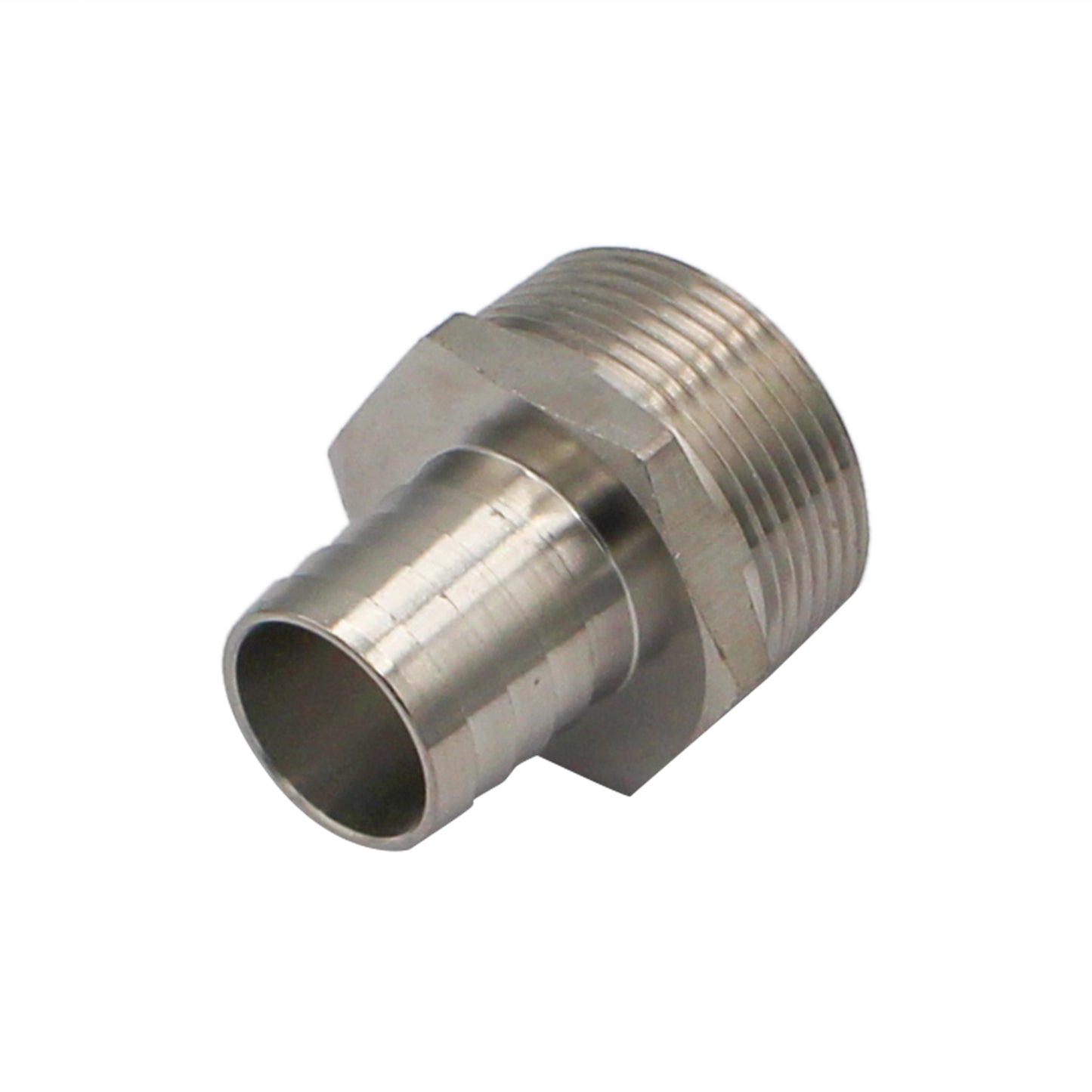 Stainless Steel Fitting - 1 1/4" Male NPT X 1" OD Barb
