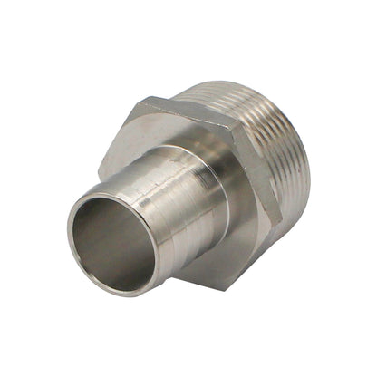 Stainless Steel Fitting - 1 1/4" Male NPT X 1" OD Barb