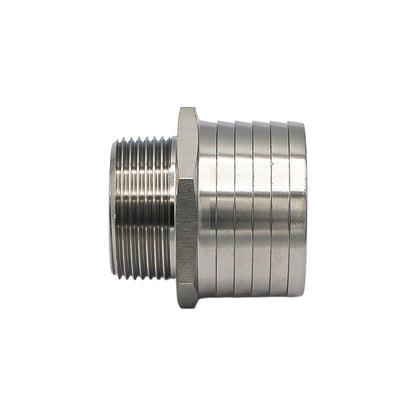 Stainless Steel Fitting - 1 1/4" Male NPT X 2" OD Barb