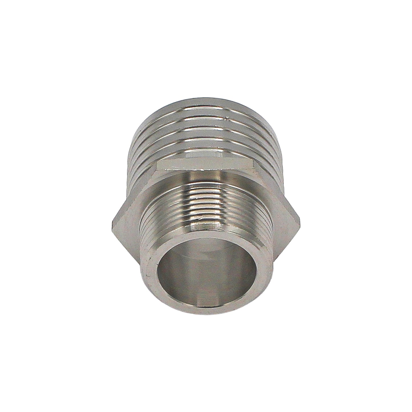 Stainless Steel Fitting - 1 1/4" Male NPT X 2" OD Barb
