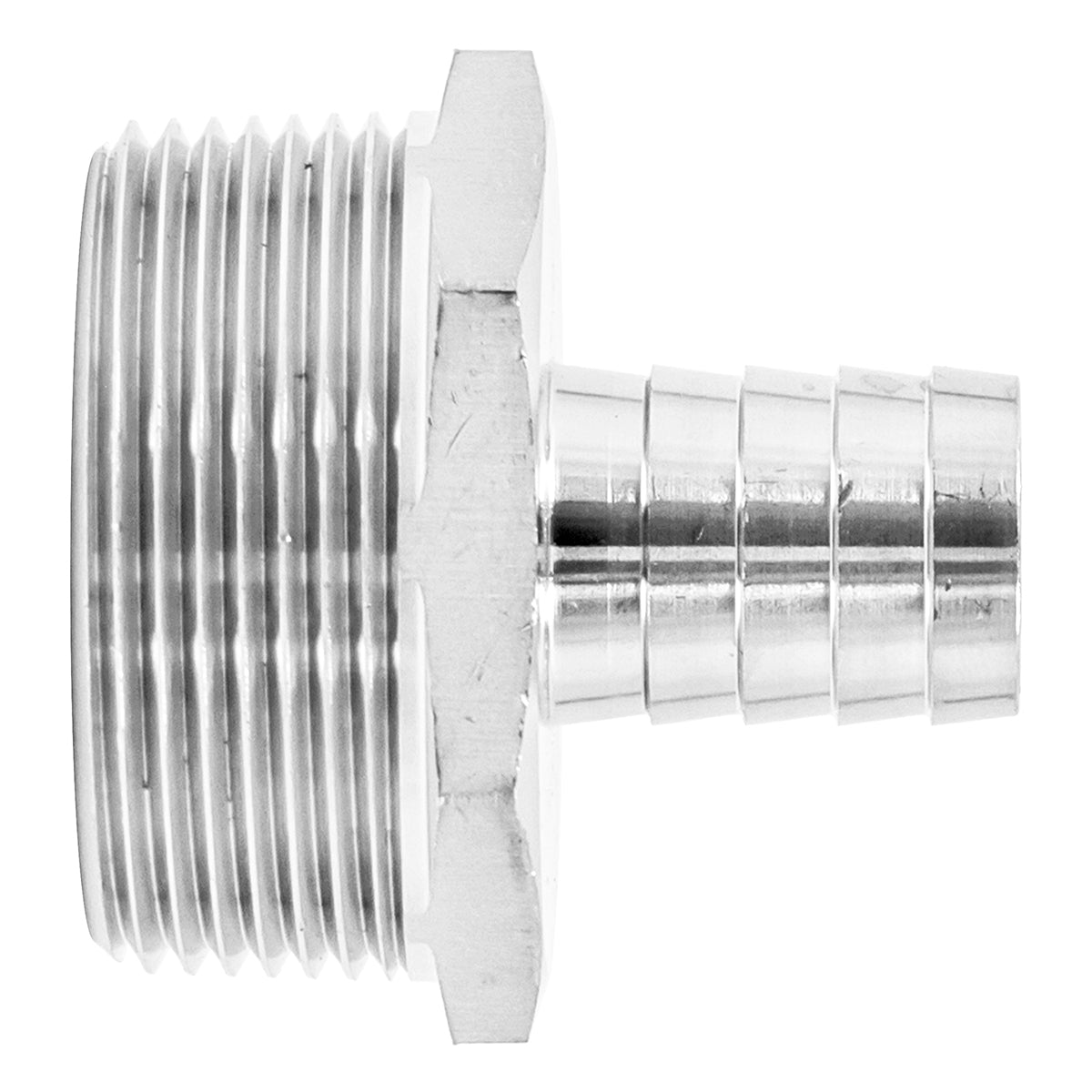 Stainless Steel Fitting - 1 1/2" Male NPT X 3/4" OD Barb -  Canuck Homebrew Supply, Canada