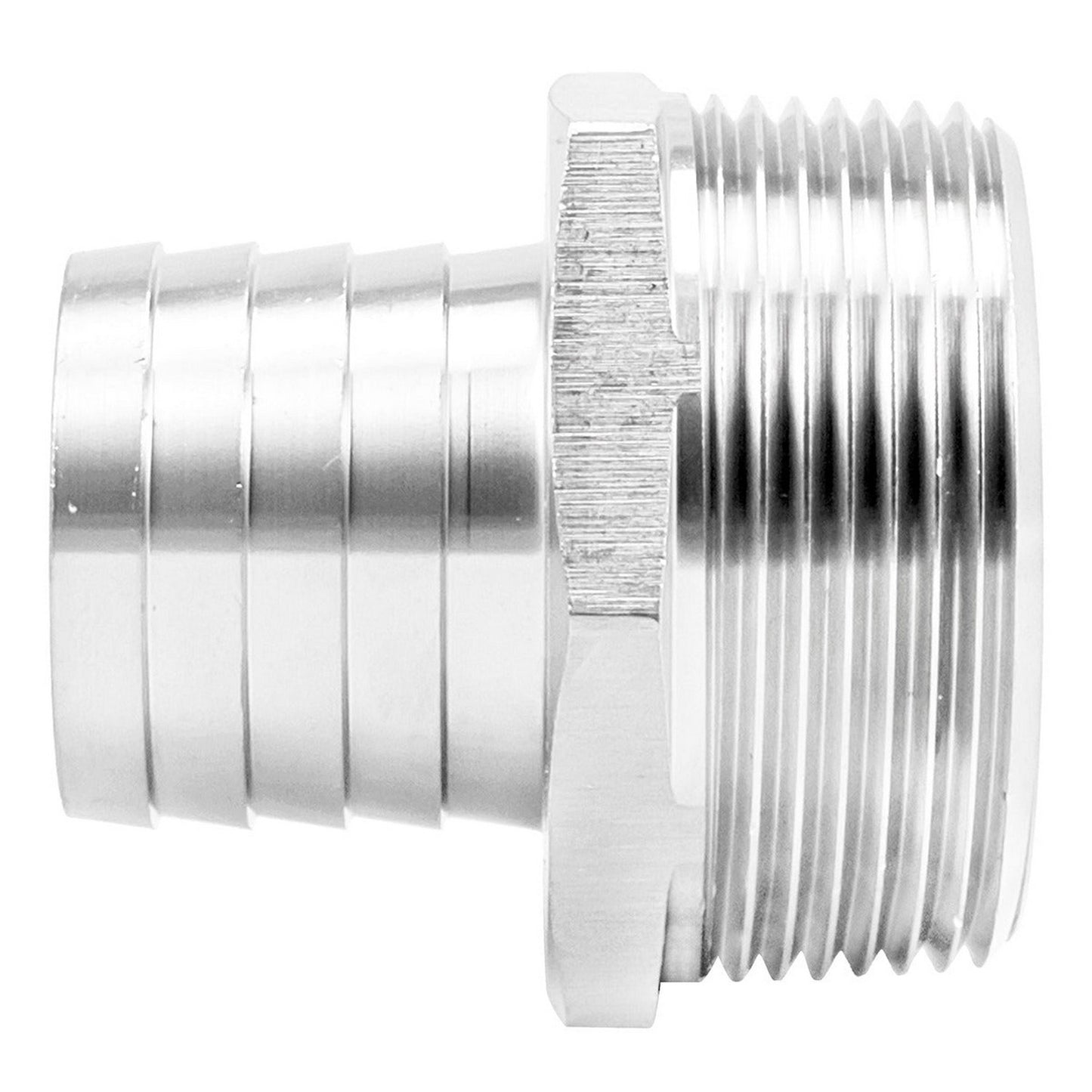 Stainless Steel Fitting - 1 1/2" Male NPT X 1 1/4" OD Barb