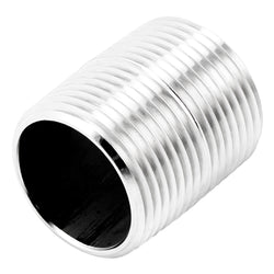 Stainless Steel Close Nipple - 1" Male NPT (1.5")
