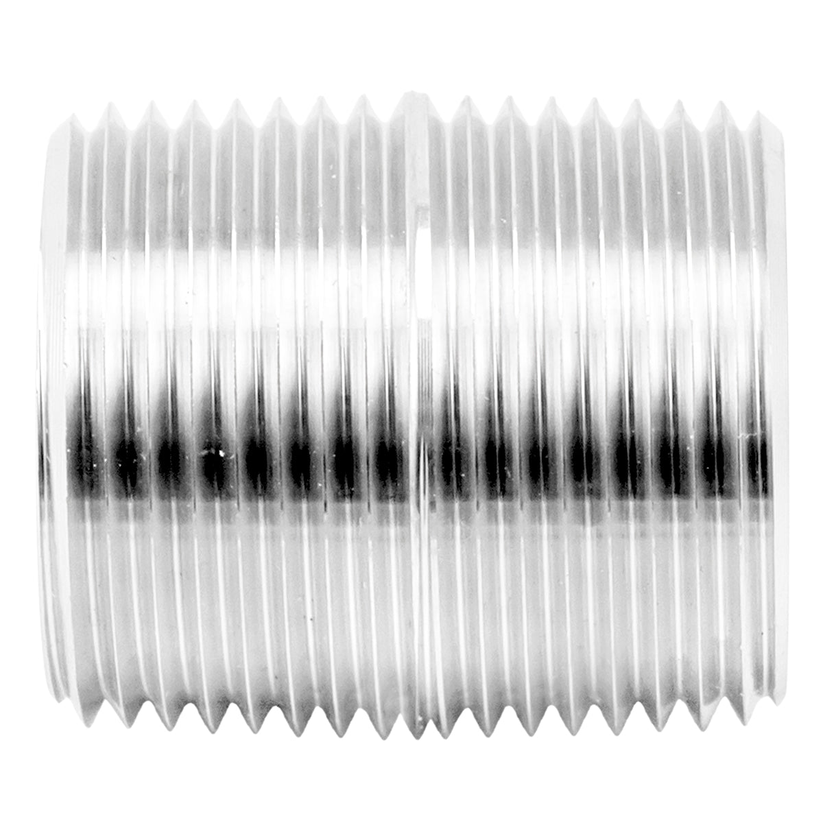 1" Male NPT Close Nipple (1.5") - 304 Stainless Steel Pipe Fitting