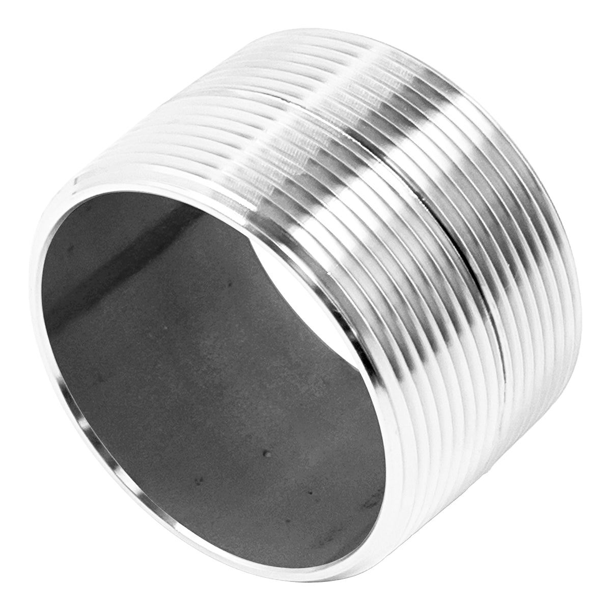 Stainless Steel 2" Male NPT Close Nipple - 1.5"