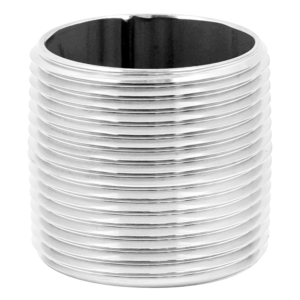 Stainless Steel Close Nipple - 1 1/4" Male NPT (1.5") -  Canuck Homebrew Supply, Canada