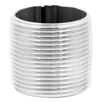 Stainless Steel Close Nipple - 1 1/4" Male NPT (1.5") -  Canuck Homebrew Supply, Canada