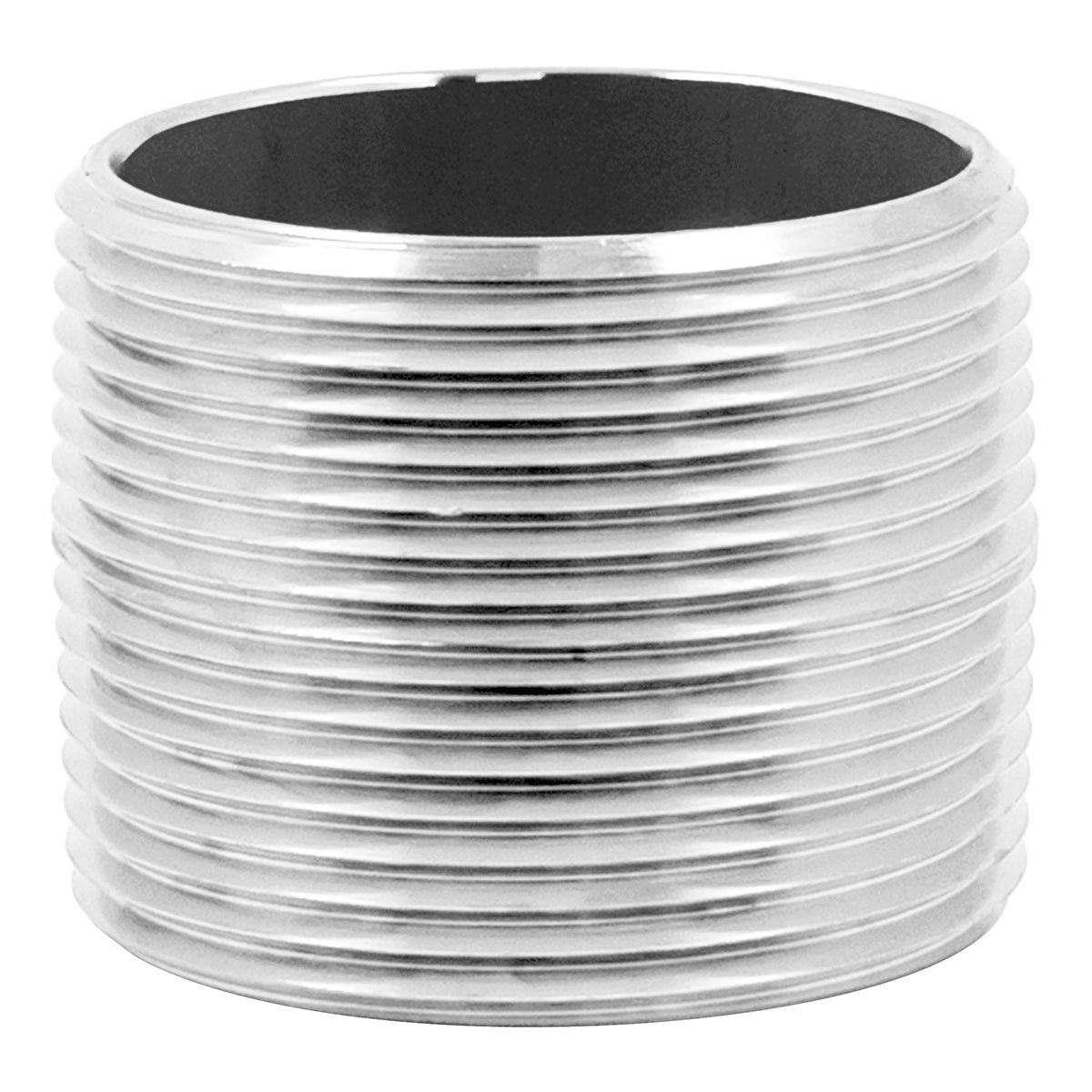 Stainless Steel Close Nipple - 1 1/2" Male NPT (1.5") -  Canuck Homebrew Supply, Canada
