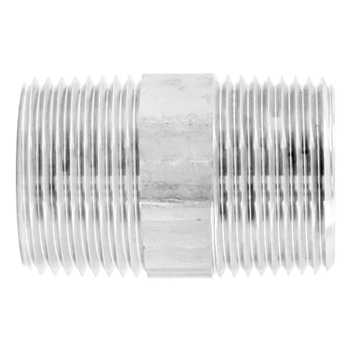 Stainless Steel Nipple - 1" Male NPT (2") -  Canuck Homebrew Supply, Canada