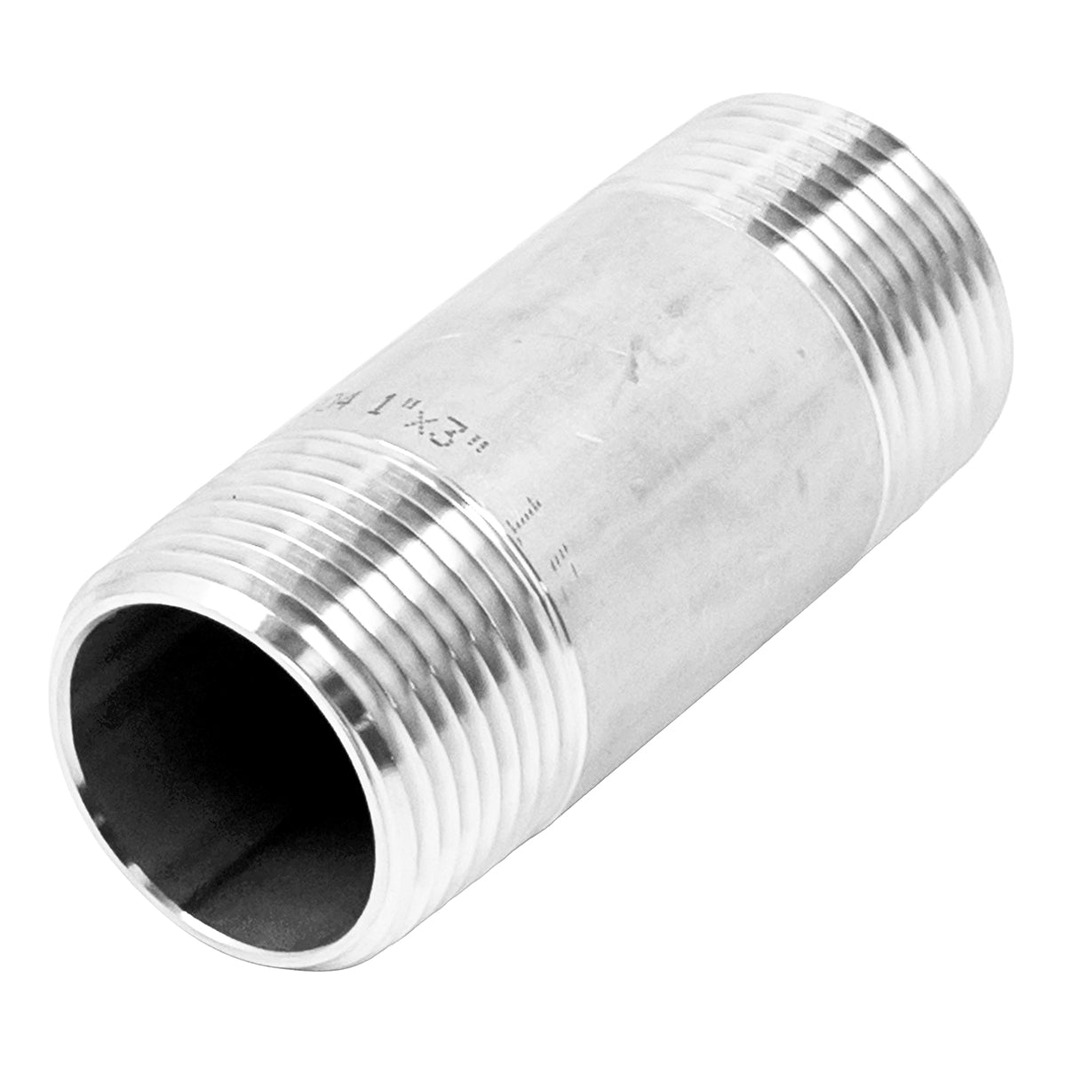 Stainless Steel 1" Male NPT Nipple - 3"