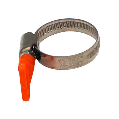 Stainless Steel Easy-Turn (Butterfly) Hose Clamp (30mm - 32mm | Approx. 1 3/16")