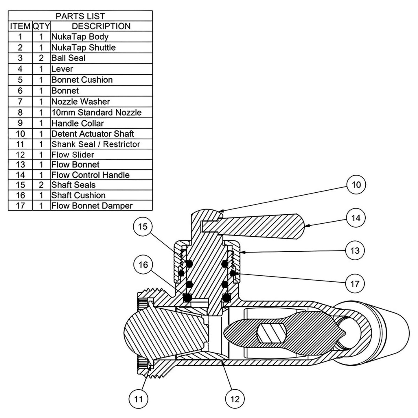 Nukatap Stainless Steel Flow Control Beer Faucet | Gen 2