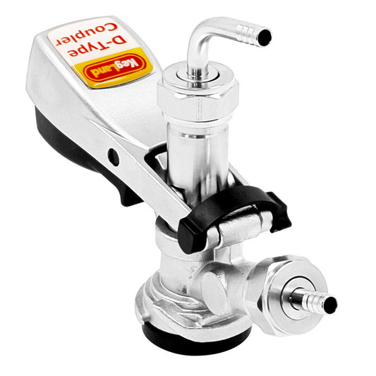 Kegland Stainless Steel Sanke "D" Style Keg Coupler - Squeeze Handle