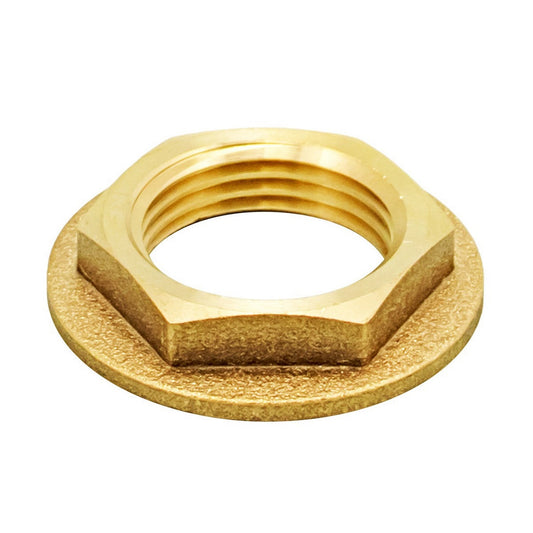 Kegland Brass Flanged Shank Lock Nut - 5/8" BSP