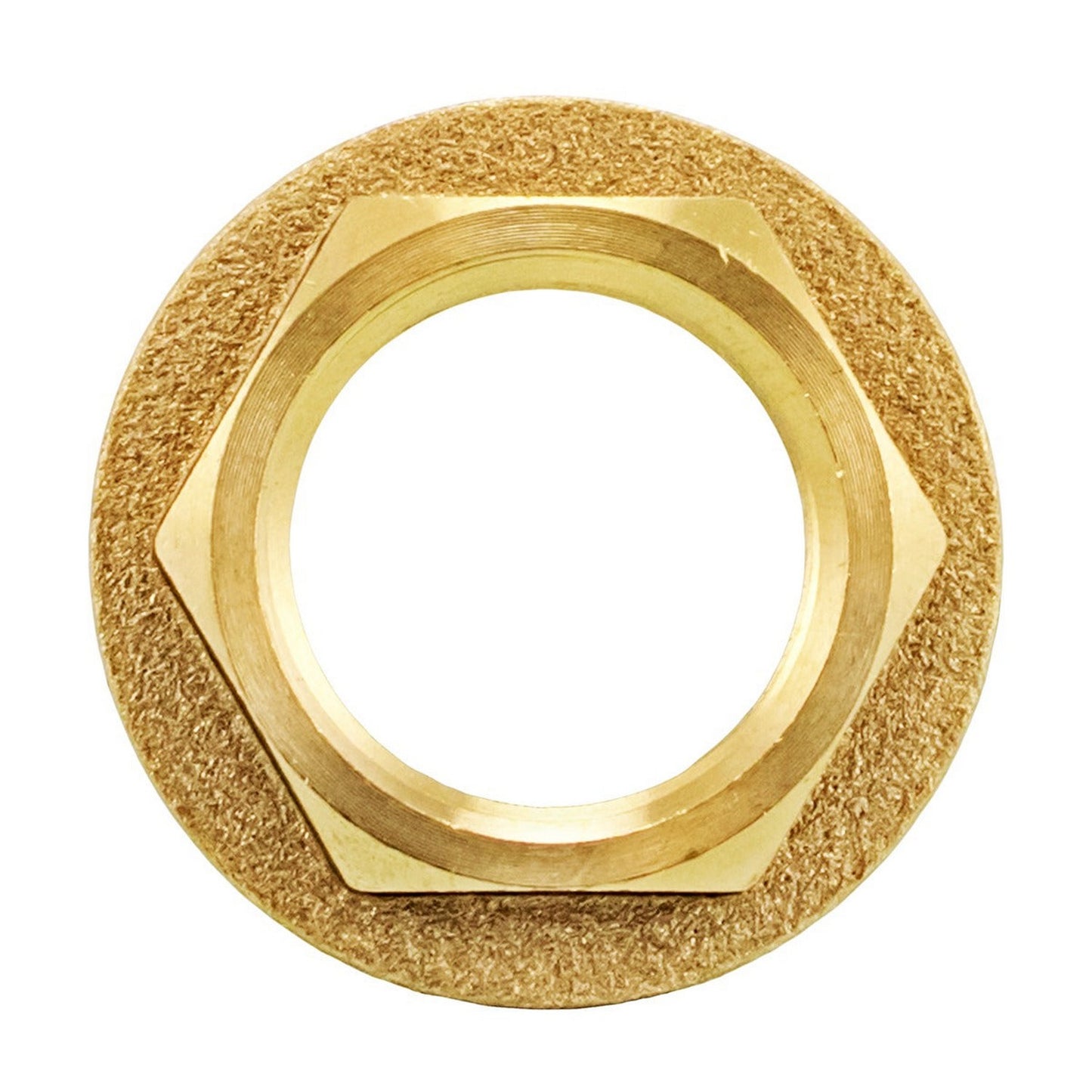 Kegland Brass Flanged Shank Lock Nut - 5/8" BSP