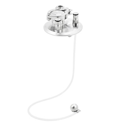 BrewBuilt 4" Tri Clamp Pressure Pack with Floating Dip Tube - Tri Clover Sanitary Stainless Steel Fitting