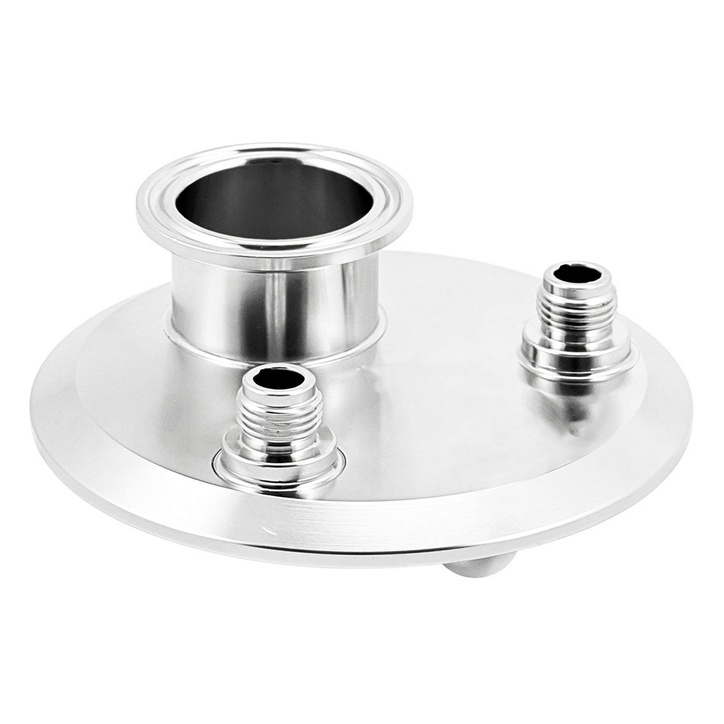 BrewBuilt 4" Tri Clamp End Cap With Boddy - Tri Clover Sanitary Stainless Steel Fitting