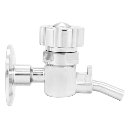 Kegland 1.5" Tri Clamp Sample Valve (Knob Style) - Tri Clover Sanitary Stainless Steel Fitting