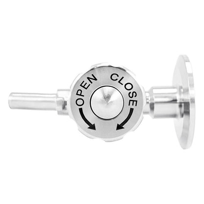 Kegland 1.5" Tri Clamp Sample Valve (Knob Style) - Tri Clover Sanitary Stainless Steel Fitting