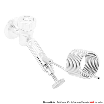 Kegland Sample Valve Pigtail Coil - Stainless Steel