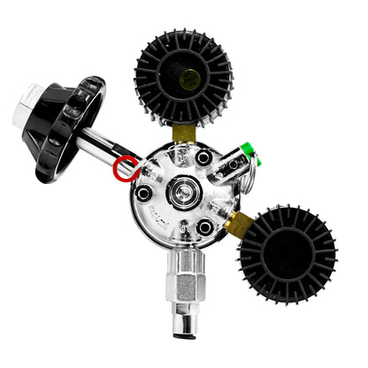 Kegland Multi-Gas 1-Way Primary Co2 Tool-Free Regulator (100 PSI, 4500 PSI) - 5/16" (8mm) [MK5] -  Canuck Homebrew Supply, Canada