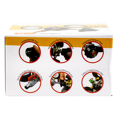 Kegland Multi-Gas 1-Way Primary Co2 Tool-Free Regulator (100 PSI, 4500 PSI) - 5/16" (8mm) [MK5] -  Canuck Homebrew Supply, Canada