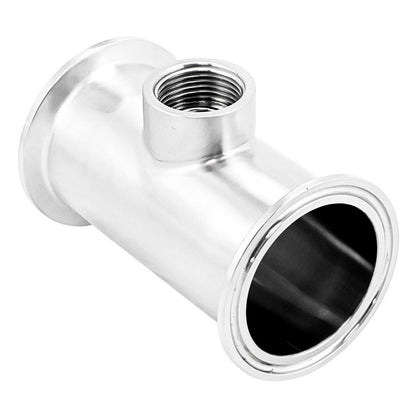 Kegland Modular 76 Series 2" Tri Clamp Extension Tube with  3/4" Female BSP Port - Sanitary Stainless Steel Fitting