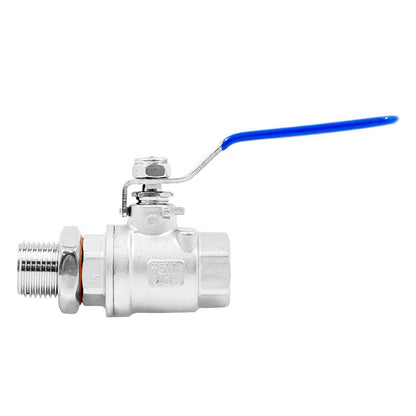 Kegland Stainless Steel Weldless Ball Valve Assembly -1/2" BSP (2-Piece)