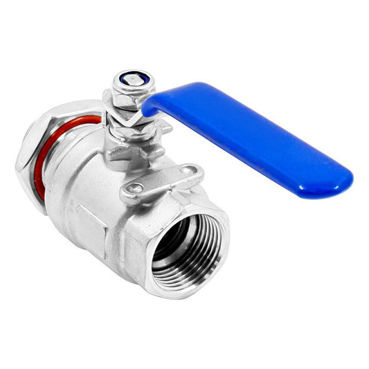 Kegland Stainless Steel Weldless Ball Valve Assembly - 3/4" NPT (2-Piece)