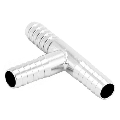 Kegland Stainless Steel Barbed Hose Splicer Tee - 6mm