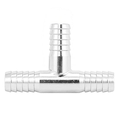 Stainless Steel Barbed Hose Splicer Tee (10mm) | KL04459