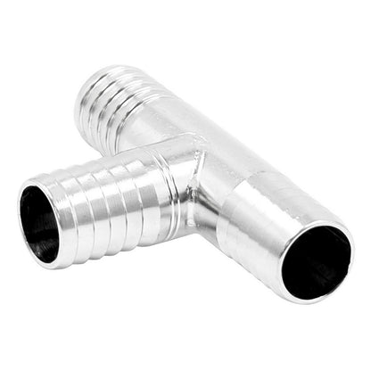 Kegland Stainless Steel Barbed Hose Splicer Tee - 13mm