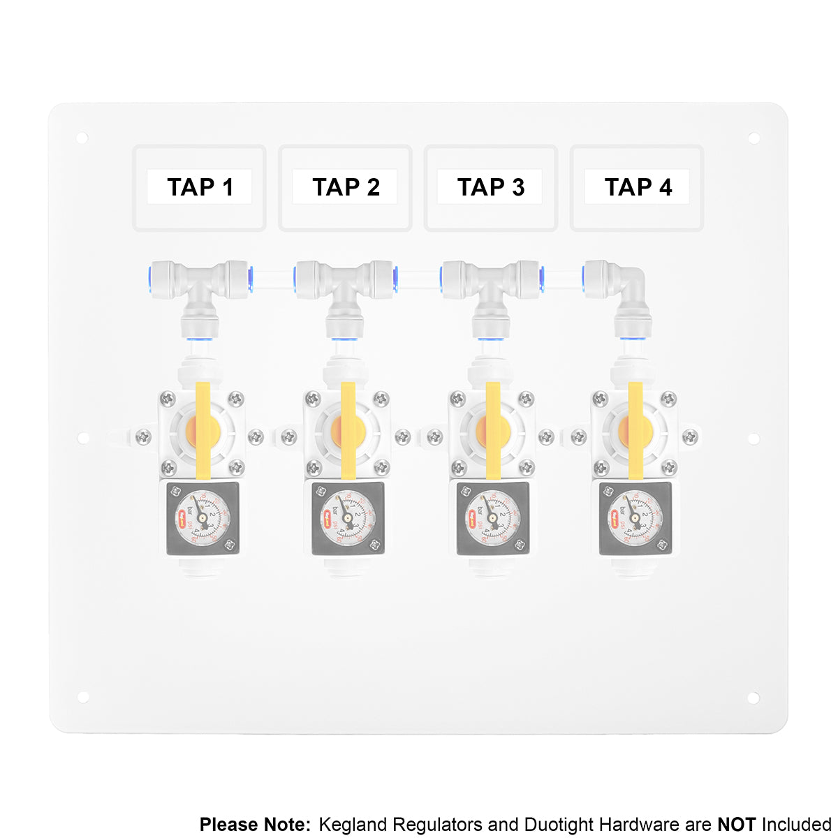 Kegland Duotight Inline Regulator Gas Board | 4 Output