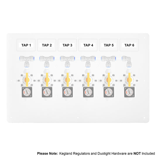 Kegland Duotight Inline Regulator Gas Board | 6 Output