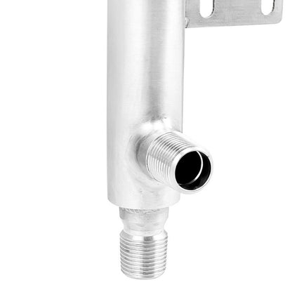 PolyPhoenix Stainless Steel Liebig Shotgun Condenser - 1/2" Male NPT (22 1/2")