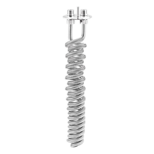 PolyPhoenix Stainless Steel Corrugated Condenser - 3" TC | 1/2" Male NPT
