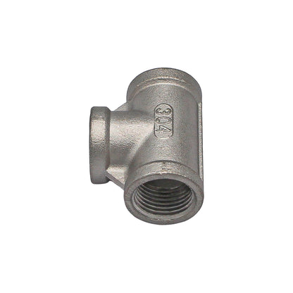 Kegland 1/2" Female BSP Equal Tee - 304 Stainless Steel Pipe Fitting