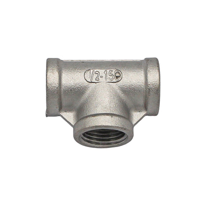 Kegland 1/2" Female BSP Equal Tee - 304 Stainless Steel Pipe Fitting