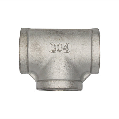 1" Female BSP Equal Tee - 304 Stainless Steel Pipe Fitting