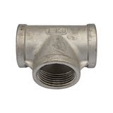 Stainless Steel British Standard Pipe Tee - 1" Female BSP