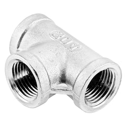 Stainless Steel British Standard Pipe Tee - 1" Female BSP