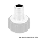 Kegland Stainless Steel Quick Connector Straight Barb - 1/2" OD Barb