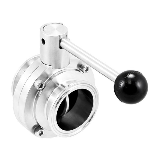 Kegland Stainless Steel Tri-Clover Butterfly Valve (Pull Trigger) - 2" TC