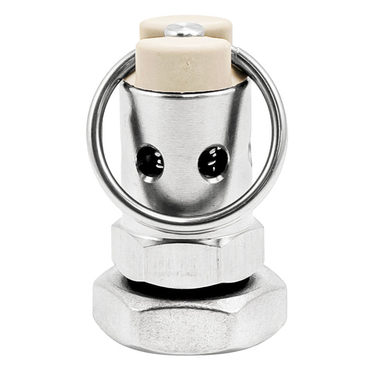 Pressure Relief Valve Bulkhead - 65 PSI (4.5 BAR) | Tan